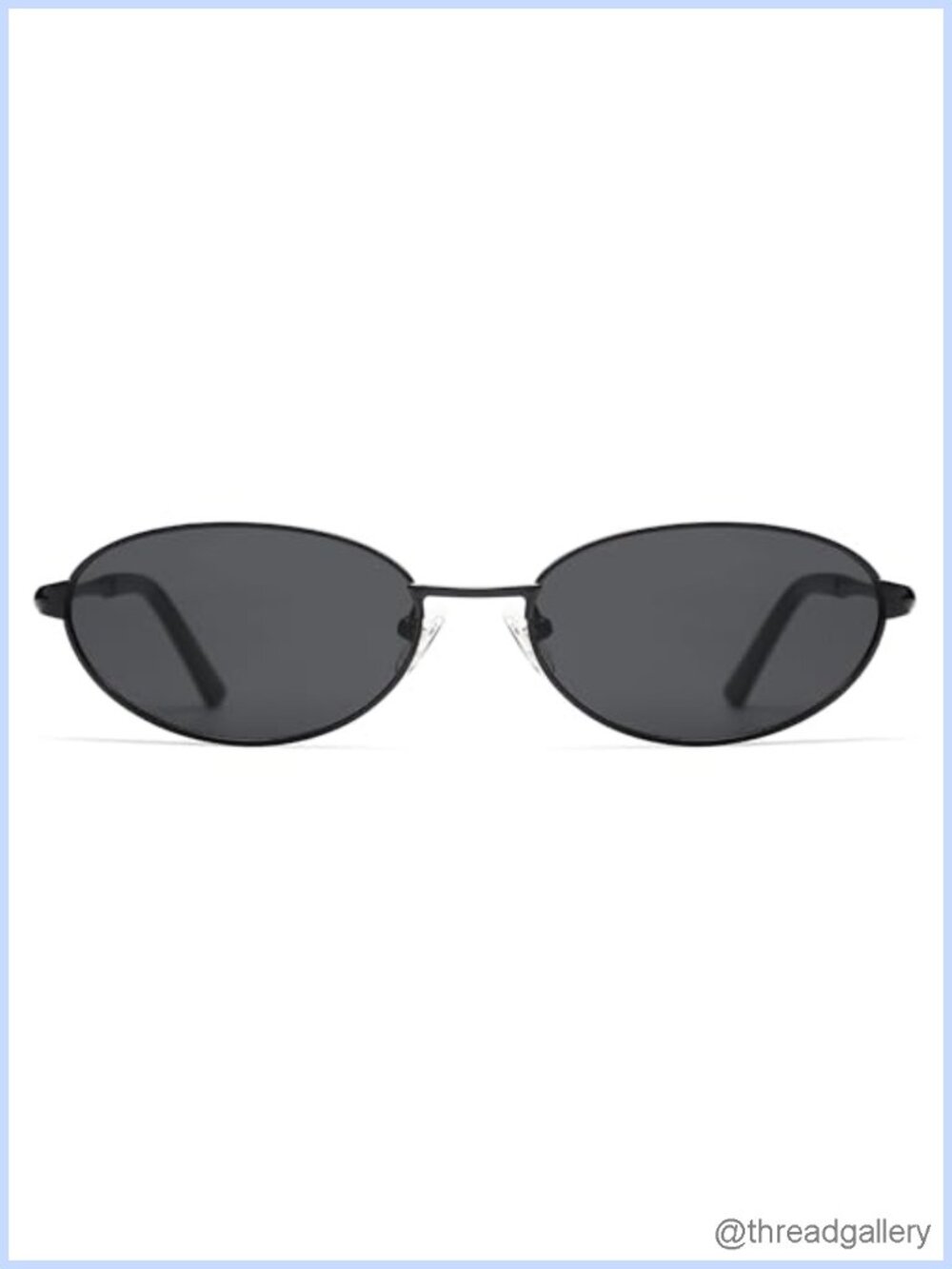 Retro Oval Sunglasses UV400 Polycarbonate Full-Frame for Women Men